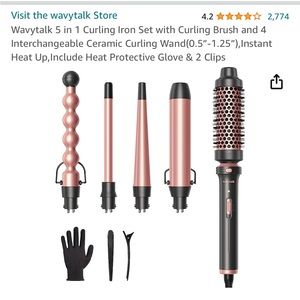 Wavytalk 5 in 1 Curling Iron Set